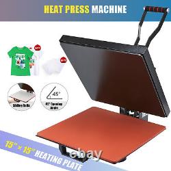 1000W T Shirt Heat Press Machine w 15x15in Heat Pad for Phone Pillow Cases More