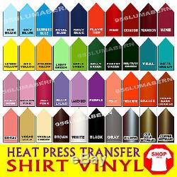 10 roll 15 Heat Press thermal transfer vinyl T- Shirt Vinyl Film for Cutter
