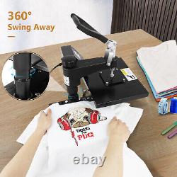 10x12 Heat Press Machine for T Shirts Swing Away Pressing HTV Vinyl Sublimation