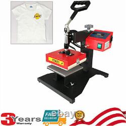 110V Small Size 5.9x5.9 T-shirt Sublimation Heat Press Transfer Machine USA