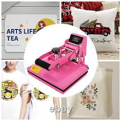 11.89 inches, Heat Press Machine FOR DIY T Shirts, T Shirt Press Machine Pink