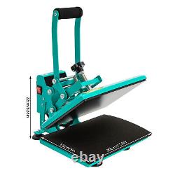 11.89 inches Heat Press Machine for DIY T Shirts, T Shirt Press Machine Blue