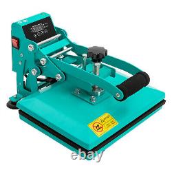 11.89 inches Heat Press Machine for DIY T Shirts, T Shirt Press Machine Blue