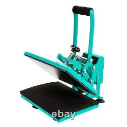 11.89 inches Heat Press Machine for DIY T Shirts, T Shirt Press Machine Blue