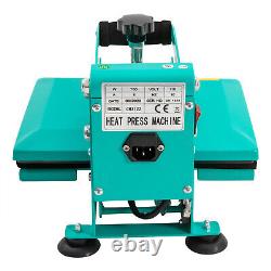 11.89 inches Heat Press Machine for DIY T Shirts, T Shirt Press Machine Blue