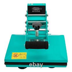 11.89 inches Heat Press Machine for DIY T Shirts, T Shirt Press Machine Blue