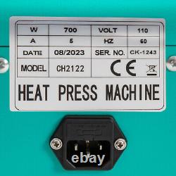 11.89 inches Heat Press Machine for DIY T Shirts, T Shirt Press Machine Blue