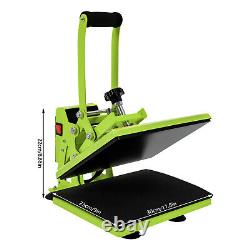 11.89 inches Heat Press Machine for DIY T Shirts, T Shirt Press Machine Green