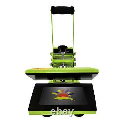 11.89 inches Heat Press Machine for DIY T Shirts, T Shirt Press Machine Green