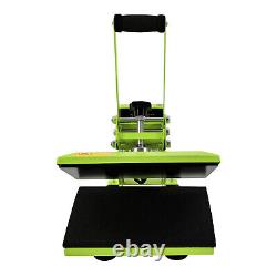 11.89 inches Heat Press Machine for DIY T Shirts, T Shirt Press Machine Green