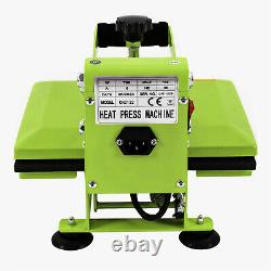11.89 inches Heat Press Machine for DIY T Shirts, T Shirt Press Machine Green