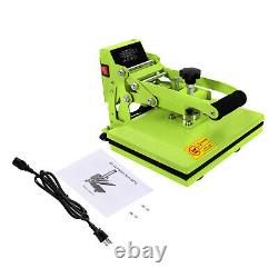 11.89 inches Heat Press Machine for DIY T Shirts, T Shirt Press Machine Green