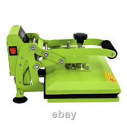 11.89 inches Heat Press Machine for DIY T Shirts, T Shirt Press Machine Green