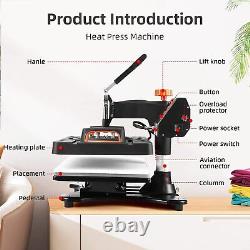 11 IN 1 Heat Press Machine 12x15 Sublimation Transfer T-Shirt Mug Plate Hat US