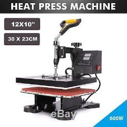 12X10 360°Swing Away Heat Press Machine Digital Transfer For T-Shirt 600W