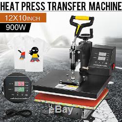 12X10 DIY Digital T-shirt Heat Press Machine Sublimation Transfer Printer