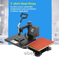 12X10 Digital Transfer Heat Press Machine Sublimation T-Shirt DIY 0 250 ° C