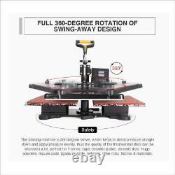 12X15 Swing Away Sublimation Transfer Heat Press Machine For T-Shirt Mat Crafts