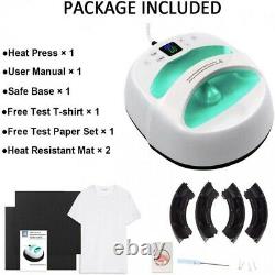 12×10 Digital Heat Press Machine Portable Easy Press Sublimation T-Shirt Cap