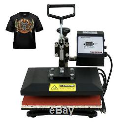 12 X 10 Flat Heat Press Machine T-shirt Photo Transfer Swing Away Sublimation