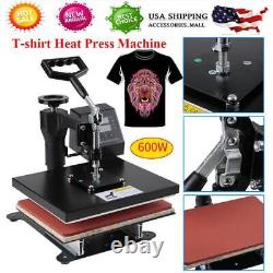 12 X 10 T-Shirt Heat Press Machine Digital Transfer Kit Sublimation Swing Away