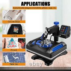 12 x15in Digital Heat Press Swing T-Shirt Sublimation Transfer Machine US