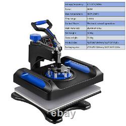 12 x15in Digital Heat Press Swing T-Shirt Sublimation Transfer Machine US