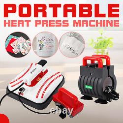 12 x 10 Heat Press Machine Portable Easy Press 3 In 1 For T-shirt Diy Home