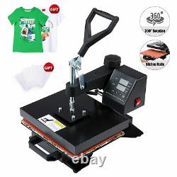 12 x 10 T-Shirt Heat Press Sublimation Transfer Machine 360 Degree Swing Away