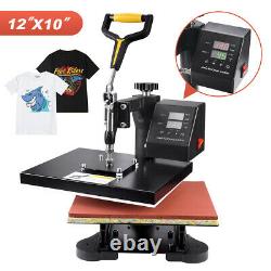 12x10 Digital Heat Press Machine T-Shirt Sublimation 360 Swing Away Transfer