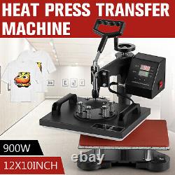 12x10 Digital Heat Press Machine T-Shirt Transfer Sublimation Swing Away Hot