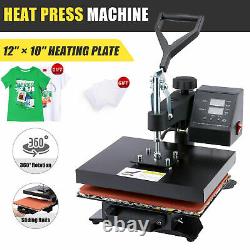 12x10 Heat Press Machine Professional Swing-Away Multifunctional T Shirt Press