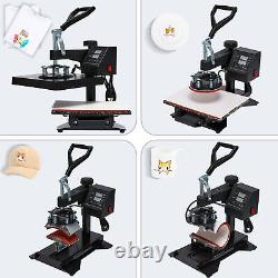 12x10 Inch 900W T Shirt Press Professional Swing-Away Heat Press Machine 5-in-1