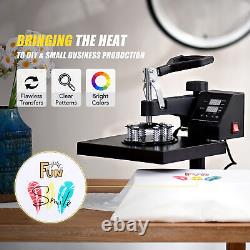 12x10 Inch 900W T Shirt Press Professional Swing-Away Heat Press Machine 5-in-1