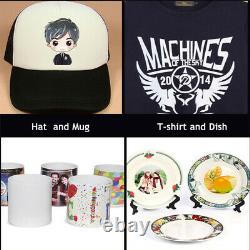 12x155 in 1 Digital Heat Press Machine Transfer Printing DIY T-Shirt Mug Plate