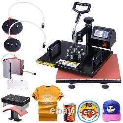 12x15 5 in 1 Digital Sublimation T-shirt Mug Plate Caps Heat Press Machine US