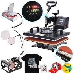 12x15 5 in 1 Digital Sublimation T-shirt Mug Plate Caps Heat Press Machine US