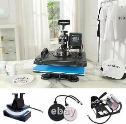 12x15 5 in 1 T-Shirt Heat Press Machine Transfer Sublimation Mug Hat Plate US