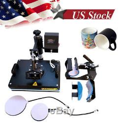 12x15 5in1 Combo Heat Press Transfer Machine T-shirt Sublimation Swing Away US