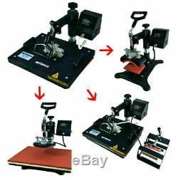 12x15 5in1 Combo Heat Press Transfer Machine T-shirt Sublimation Swing Away US