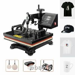 12x15 5in 1 Heat Press Machine Digital Transfer Sublimation T-Shirt Mug Hat US