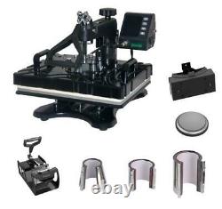 12x15 8 IN 1 Combo T-Shirt Heat Press Transfer Machine Sublimation Swing Away