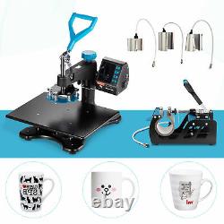 12x15 8 IN 1 Combo T-Shirt Heat Press Transfer Machine Sublimation Swing Away