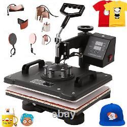 12x15 8 in 1 T-Shirt Heat Press Machine Transfer Sublimation Mug Hat Plate