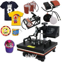 12x15 Combo Heat Press Transfer Machine T-Shirt Sublimation Swing Away 6 IN1