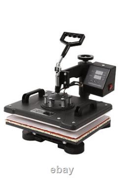 12x15 Digital Heat Press Machine 8 in 1 Sublimation for T shirt Mug Hat 110V