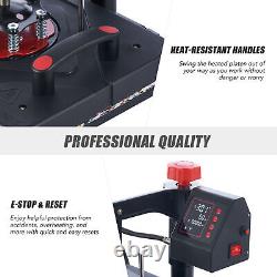 12x15 Heat Press Machine 5in1 Heat Press for Hats Bags Shoes T-Shirts Business