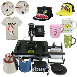 12x15 New 8IN1 Heat Press Machine Digital Transfer Sublimation T-Shirt Mug Hat