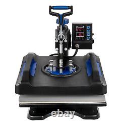 12x15 T-shirt Sublimation Transfer Machine Swing Away Blue Digital Heat Press