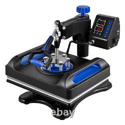 12x15 T-shirt Sublimation Transfer Machine Swing Away Blue Digital Heat Press